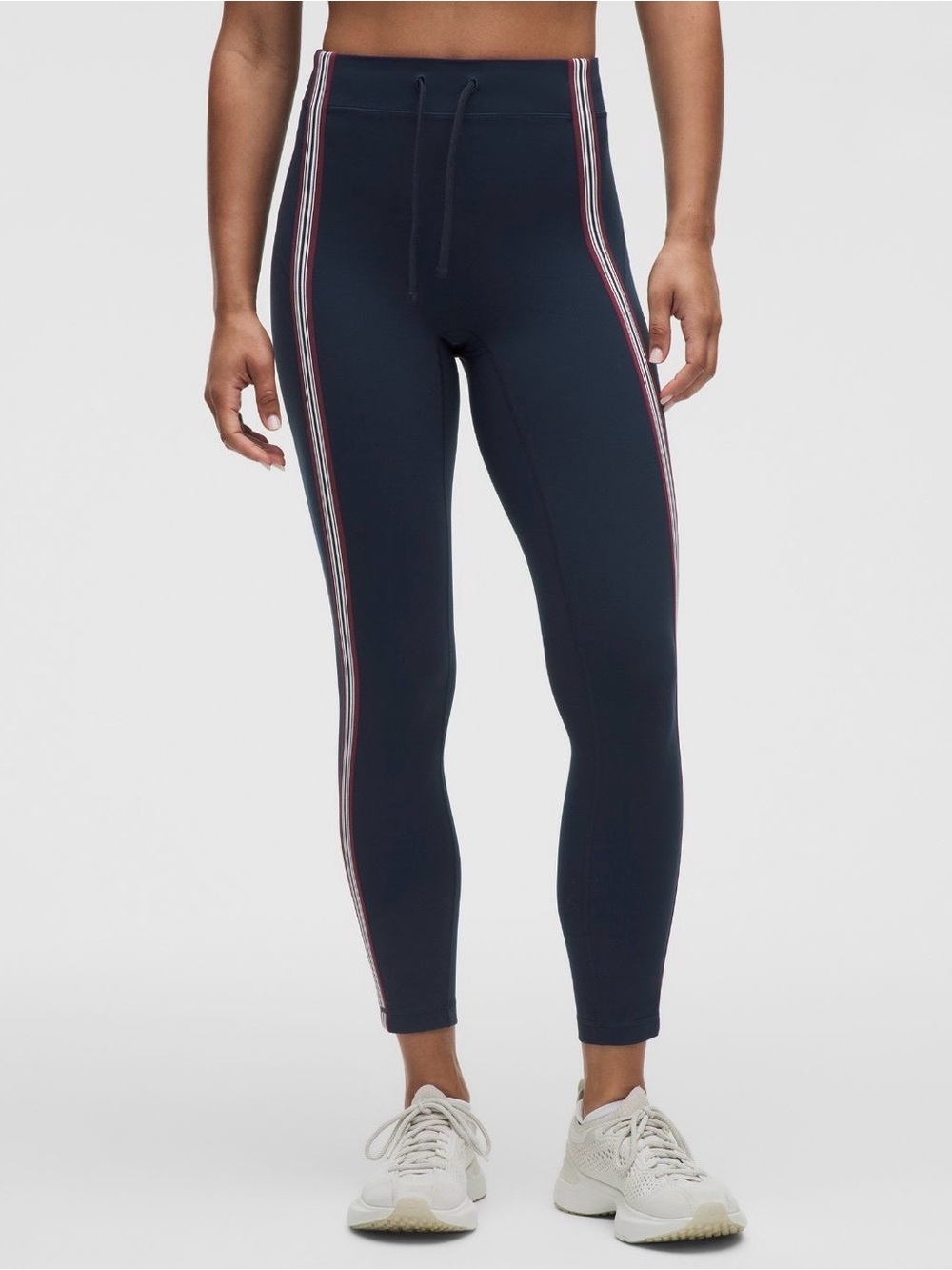 Lululemon Groove High-Rise Leggings 25", SZ 4, True Navy/Burgundy Bay, NWOT